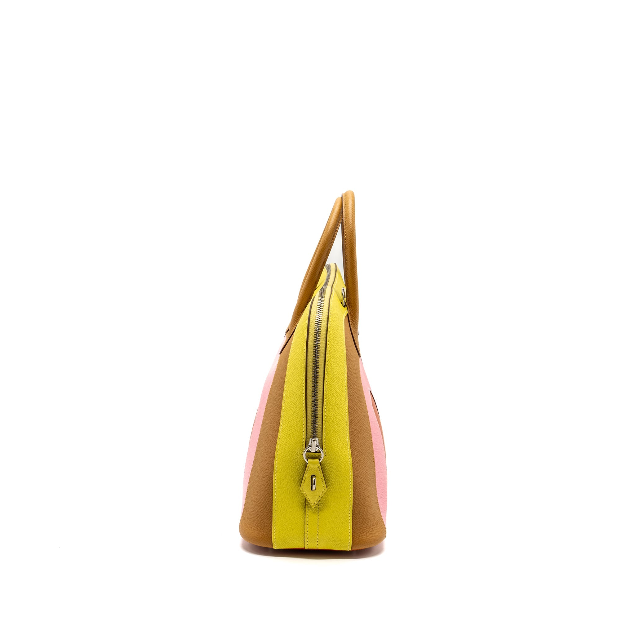 HERMES BOLIDE 1923-30 RAINBOW EPSOM LIME/SESAME/CONFETTI/TERRE BAT SHW