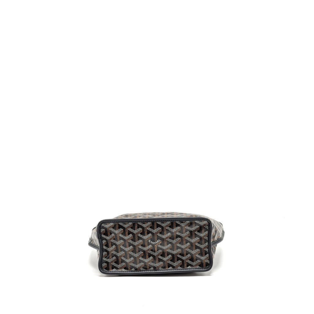 GOYARD MINI ANJOU TOTE GOYARDLINE CANVAS/LEATHER BLACK SHW