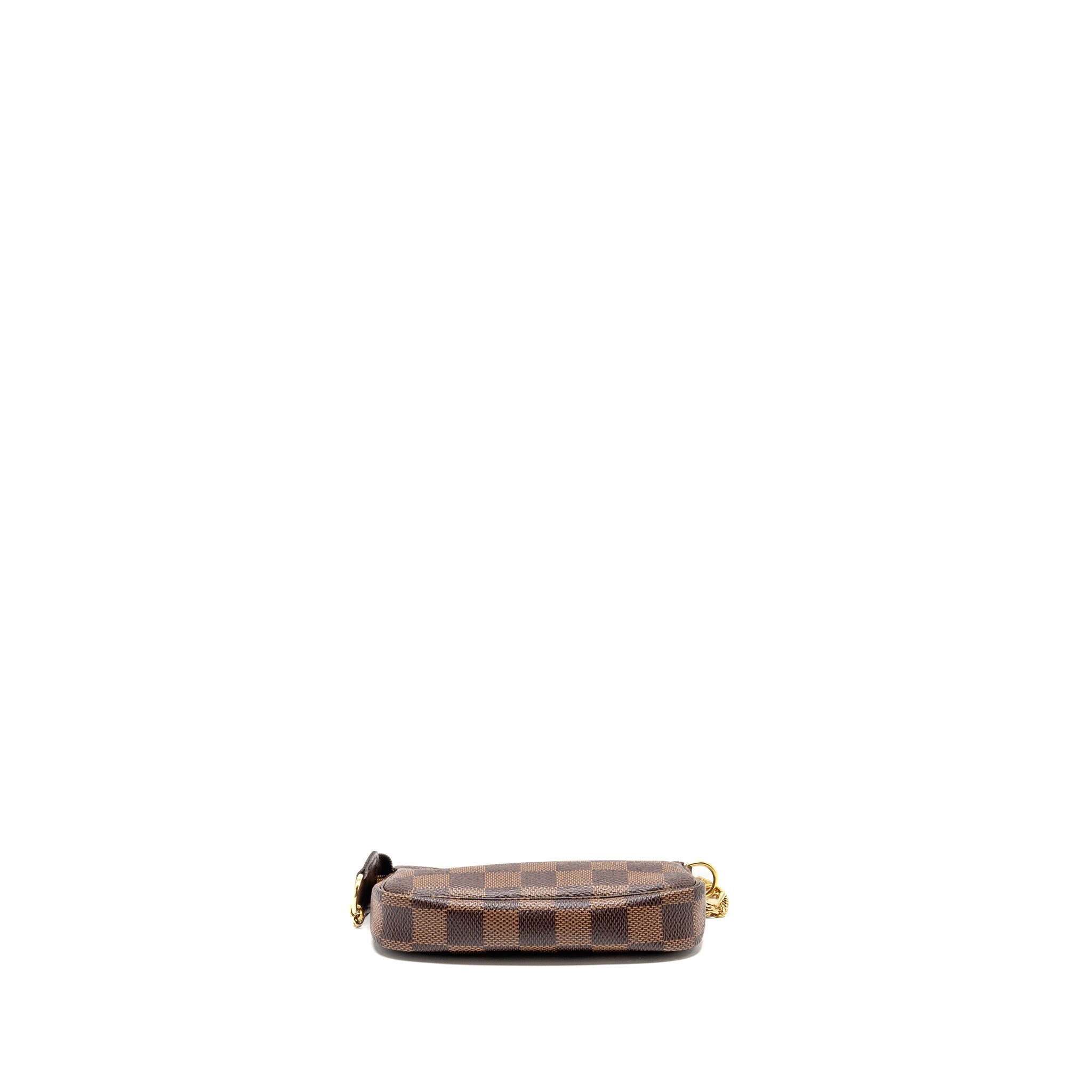 LOUIS VUITTON MINI POCHETTE ACCESSORIES DAMIER EBENE CANVAS GHW