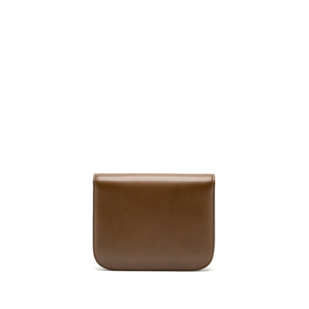 CELINE MEDIUM CLASSIC BOX BAG CALFSKIN CAMEL GHW