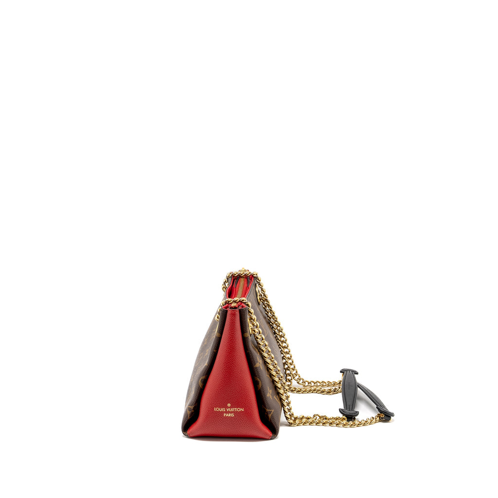 LOUIS VUITTON SURENE BB MONOGRAM CANVAS RED GHW