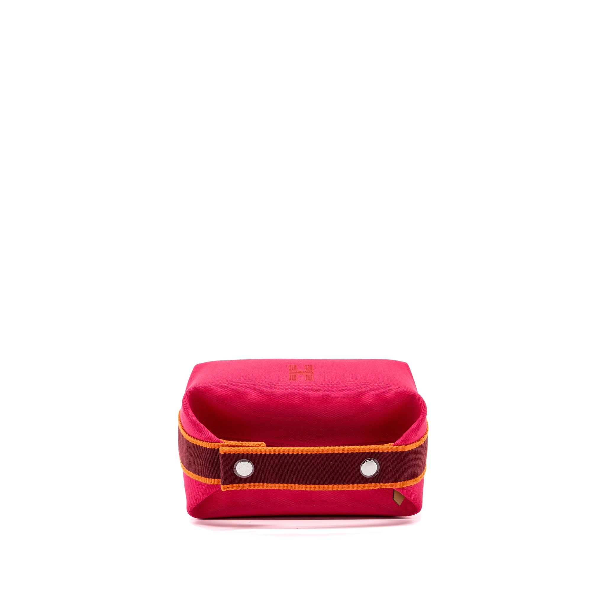 HERMES TROUSSE DE TOILETTE BRIDE A BRAC CANVAS HIBISCUS SHW