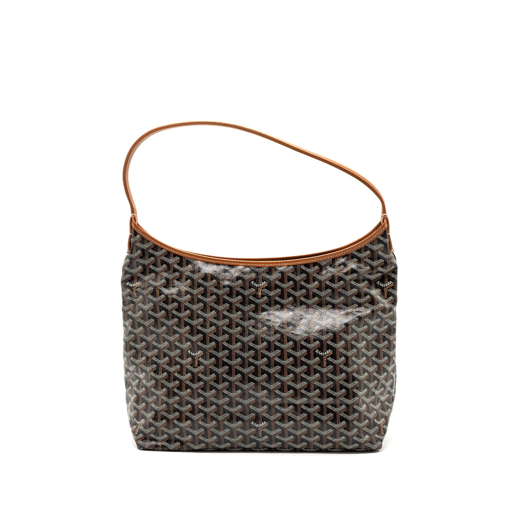 GOYARD BOHEME HOBO BAG CANVAS / CALFSKIN BROWN WITH NECESSARIES BAG ORGANIZER SHW