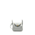 HERMES MINI LINDY CLEMENCE BLUE PALE GHW
