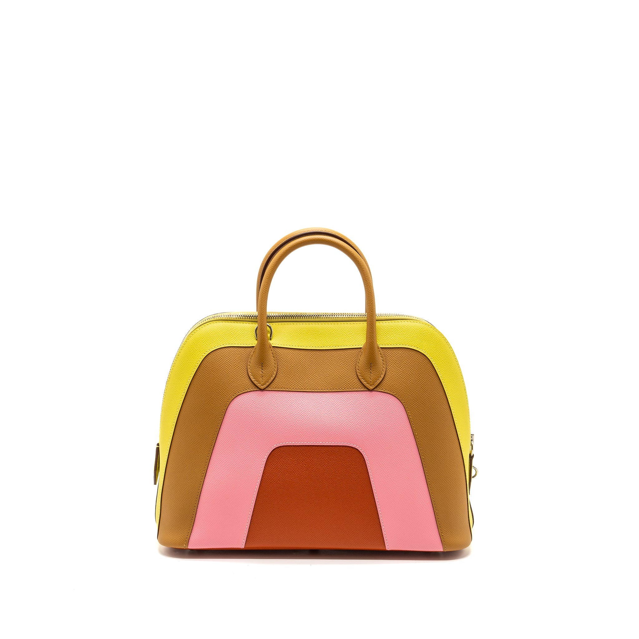 HERMES BOLIDE 1923-30 RAINBOW EPSOM LIME/SESAME/CONFETTI/TERRE BAT SHW