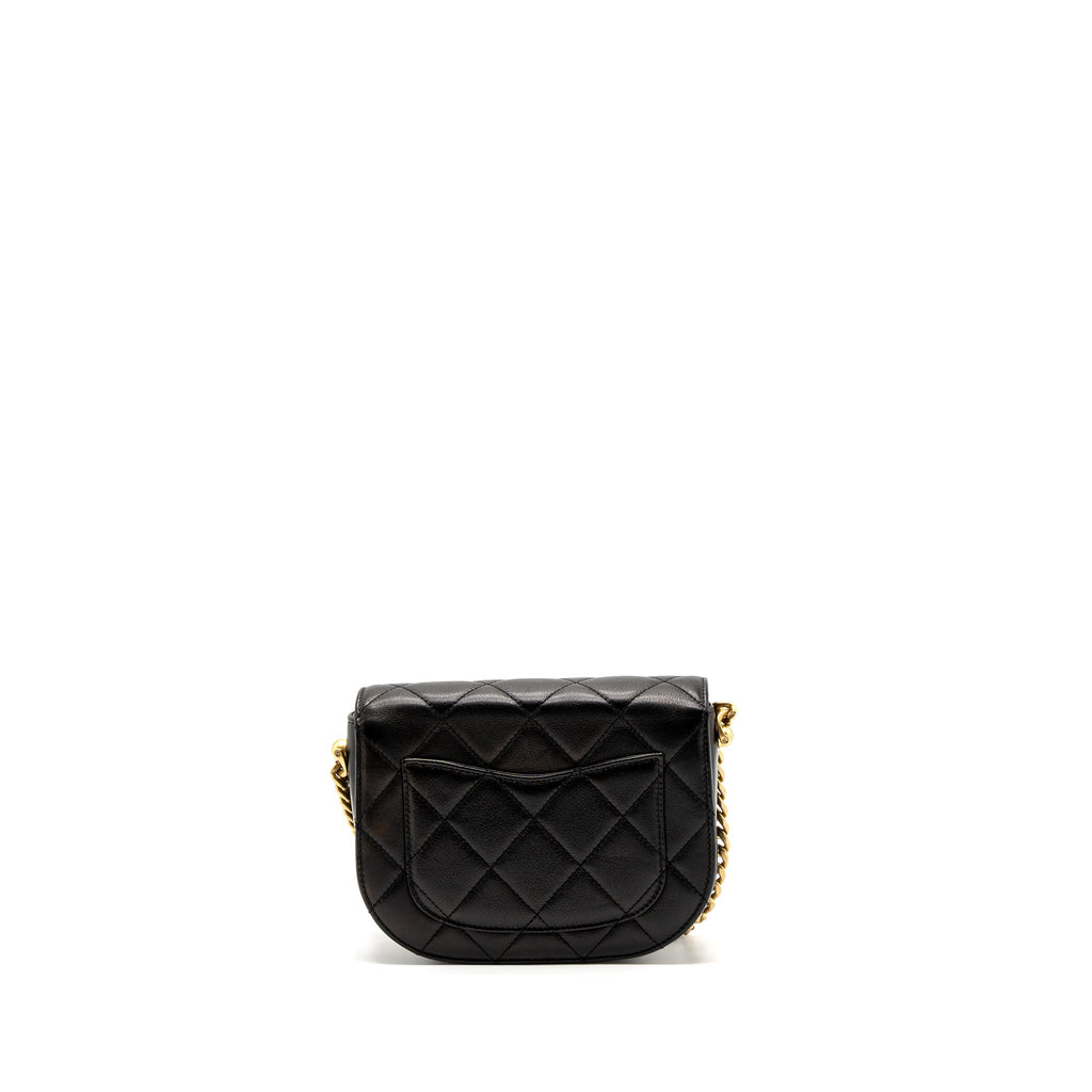 CHANEL MESSENGER BAG CALFSKIN BLACK GHW