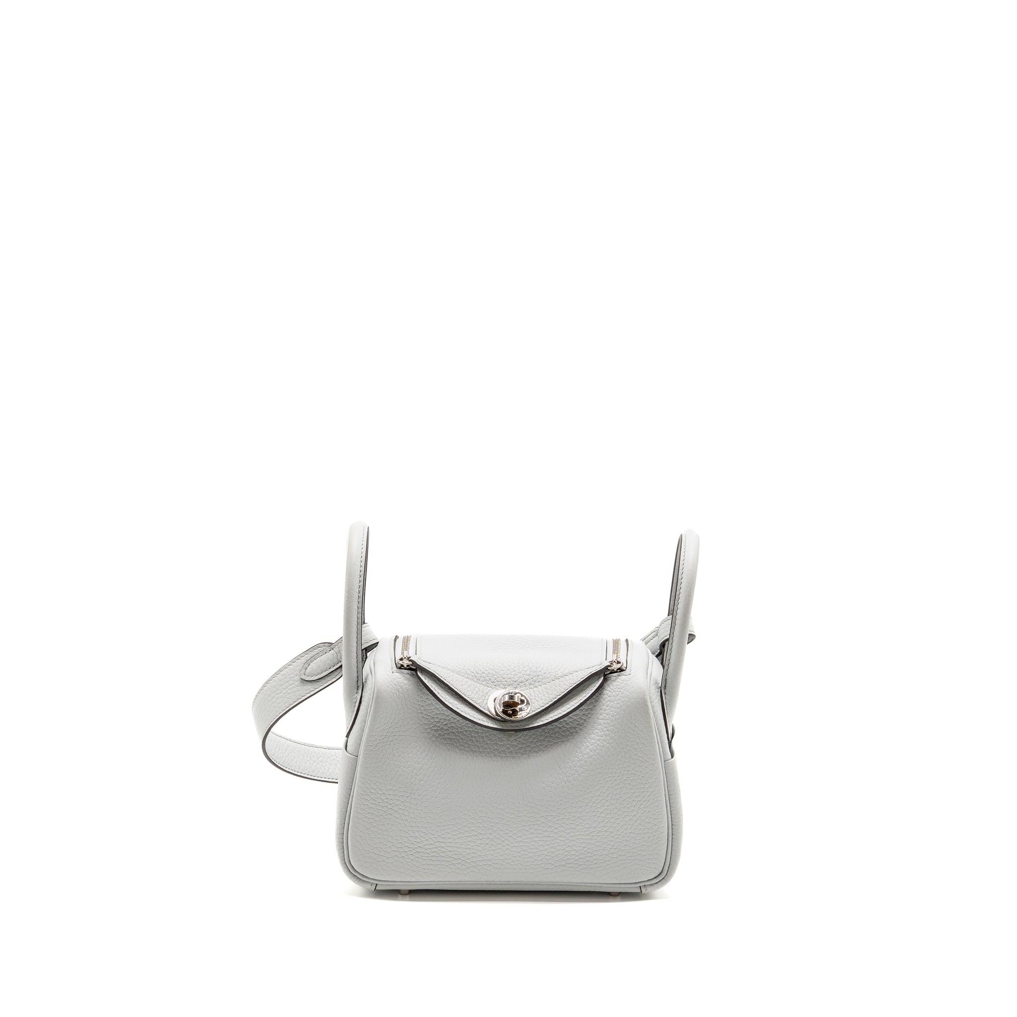 HERMES MINI LINDY CLEMENCE BLUE PALE SHW