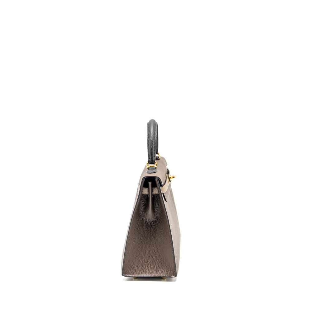 HERMES KELLY 25 EPSOM ECORCE/ETOUPE/NOIR GHW