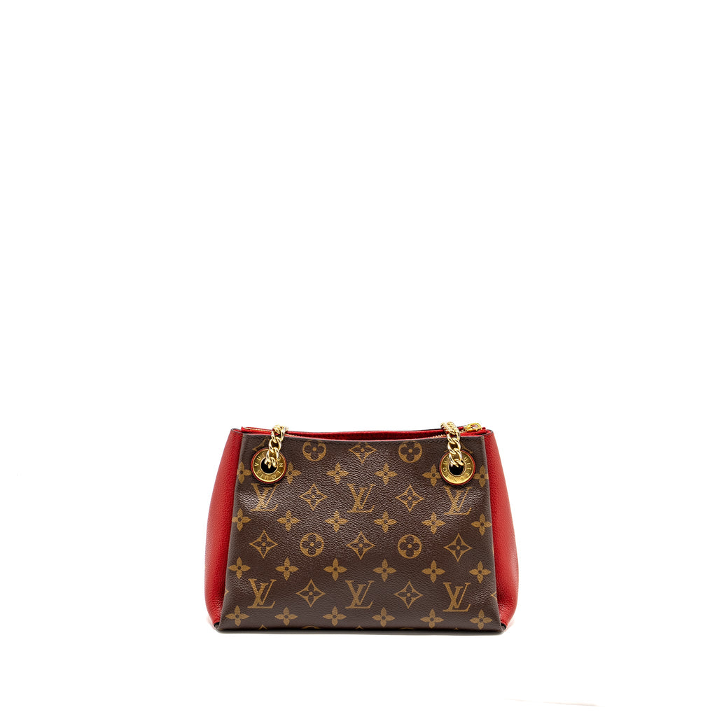 LOUIS VUITTON SURENE BB MONOGRAM CANVAS RED GHW