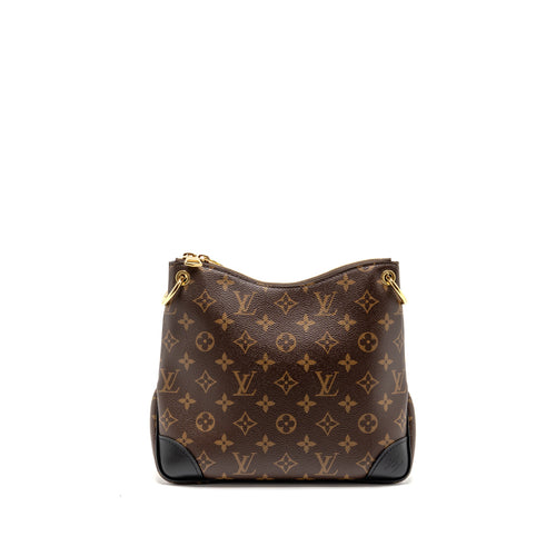 LOUIS VUITTON ODEON PM BAG MONOGRAM CANVAS BLACK GHW