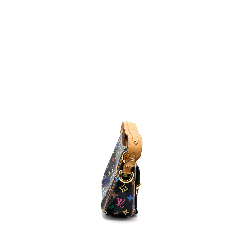 LOUIS VUITTON VINTAGE LODGE BAG MULTICOLOUR MONOGRAM CANVAS BLACK GHW