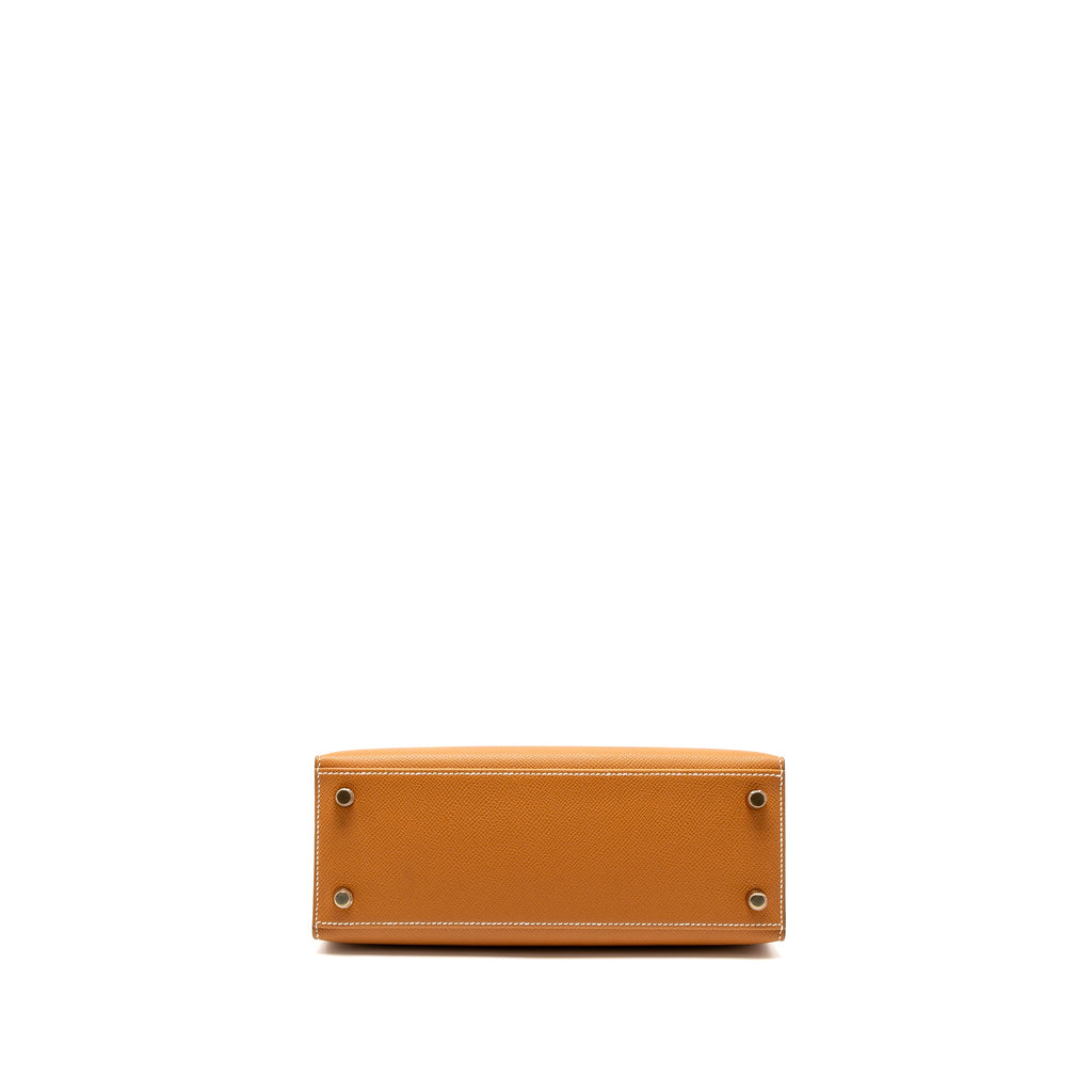 HERMES KELLY 25 EPSOM TOFFEE GHW