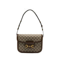 GUCCI HORSEBIT 1955 SHOULDER BAG GG SUPREME CANVAS/ LEATHER BROWN GHW