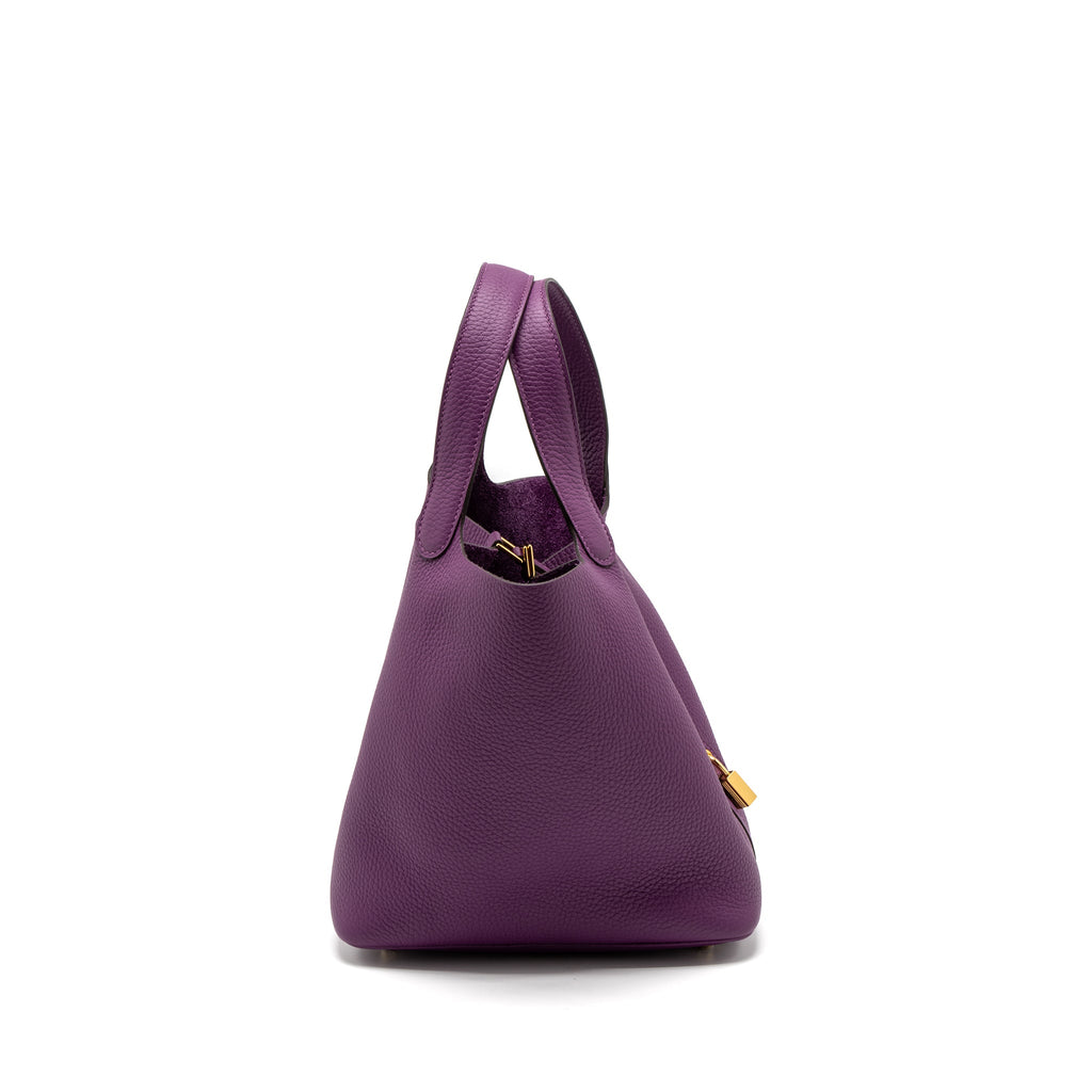 HERMES PICOTIN 22 LOCK BAG CLEMENCE P9 ANEMONE GHW