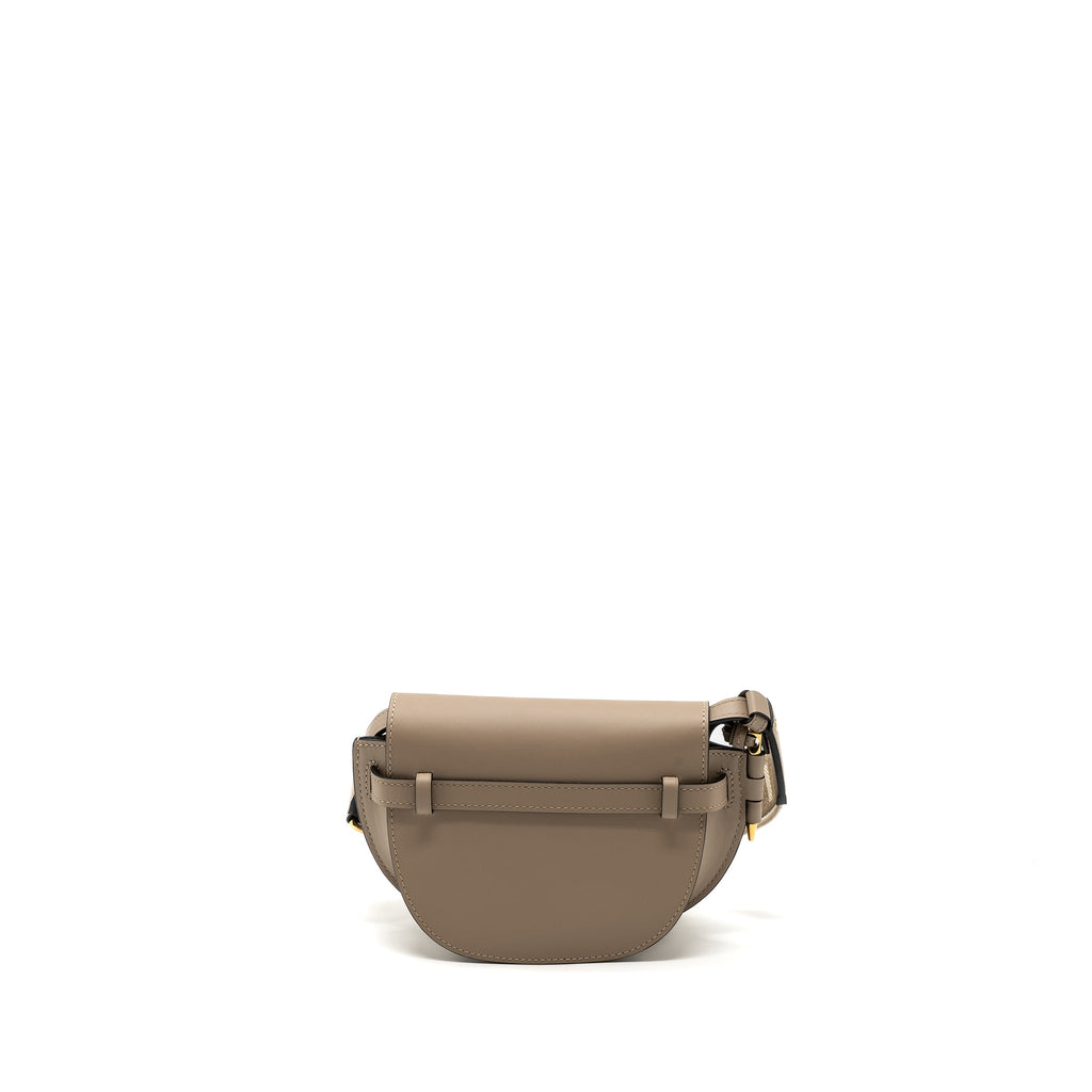 LOEWE MINI GATE DUAL BAG SOFT CALFSKIN SAND GHW