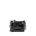 CHANEL SMALL GABRIELLE HOBO BAG CALFSKIN BLACK MULTICOLOUR HARDWARE