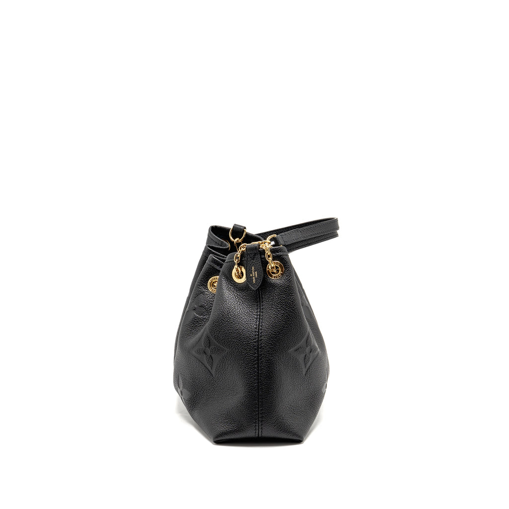 LOUIS VUITTON BUNDLE BAG MONOGRAM EMPREINTE LEATHER BLACK GHW