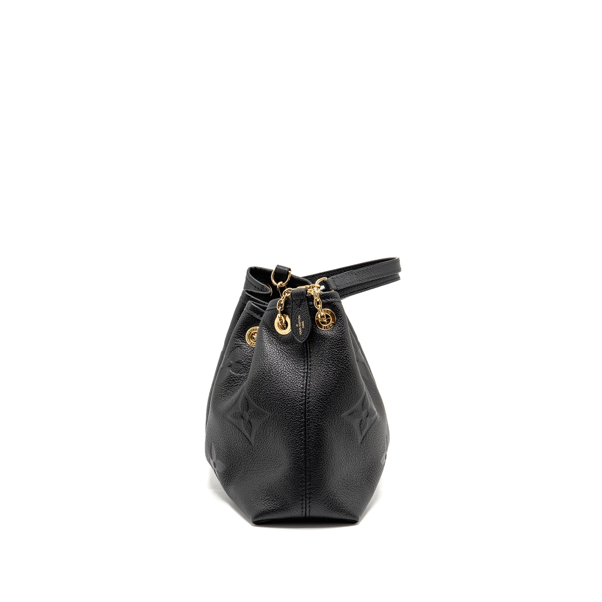 LOUIS VUITTON BUNDLE BAG MONOGRAM EMPREINTE LEATHER BLACK GHW