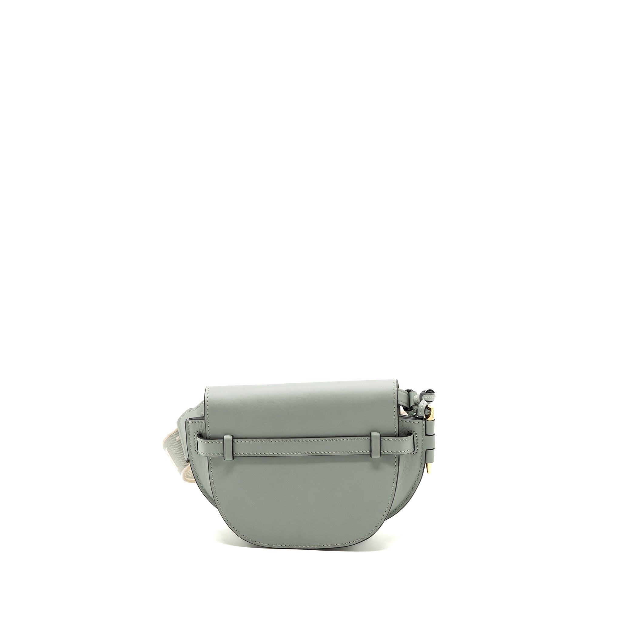 LOEWE MINI GATE DUAL BAG CALFSKIN LIGHT BLUE GHW