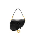 DIOR MEDIUM SADDLE BAG CALFSKIN BLACK GHW