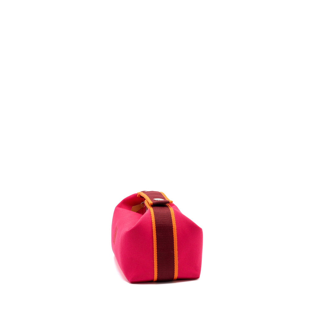 HERMES TROUSSE DE TOILETTE BRIDE A BRAC CANVAS HIBISCUS SHW
