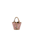 HERMES LUCKY DAISY MICRO PICOTIN SWIFT CHAI-ROSE-BLANC/CHAI SHW