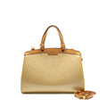 LOUIS VUITTON VERNIS BREA MM PATENT MONOGRAM LIGHT BEIGE GHW