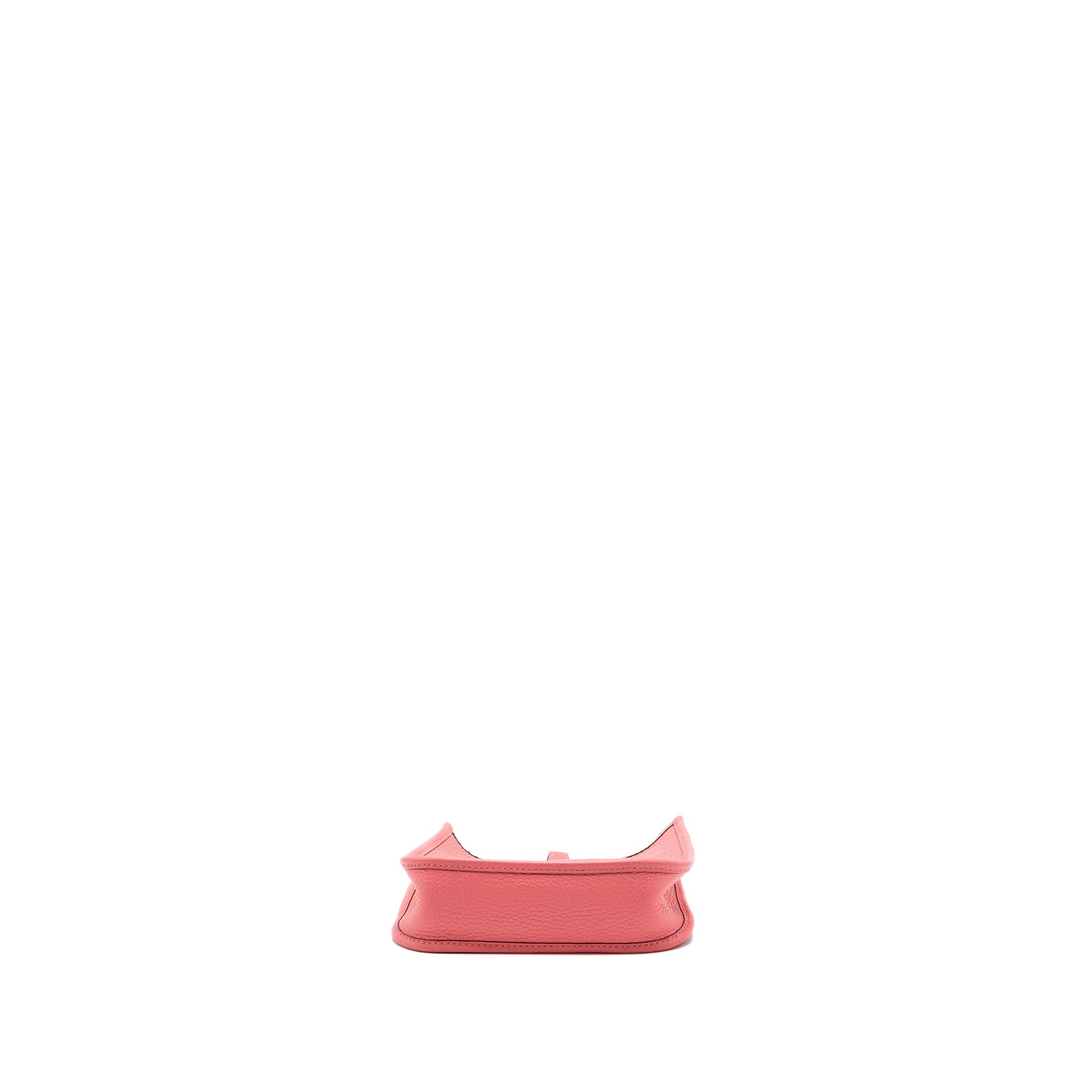 HERMES MINI EVELYNE CLEMENCE ROSE WITH MULTICOLOR STRAP SHW