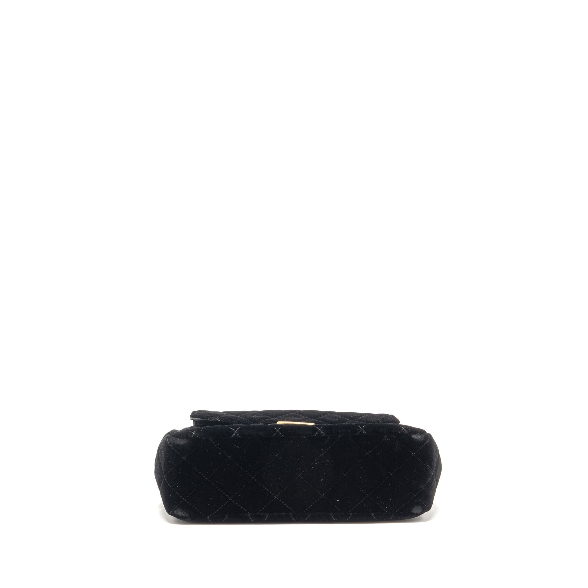 CHANEL 23B HOBO BAG VELVET BLACK GHW (MICROCHIP)