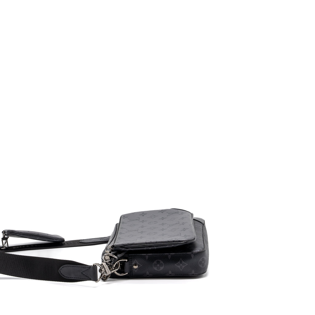 LOUIS VUITTON TRIO MESSENGER BAG MONOGRAM ECLIPSE SHW