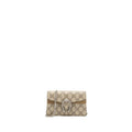 GUCCI DIONYSUS SUPER MINI BAG GG SUPREME/SUEDE BEIGE SHW