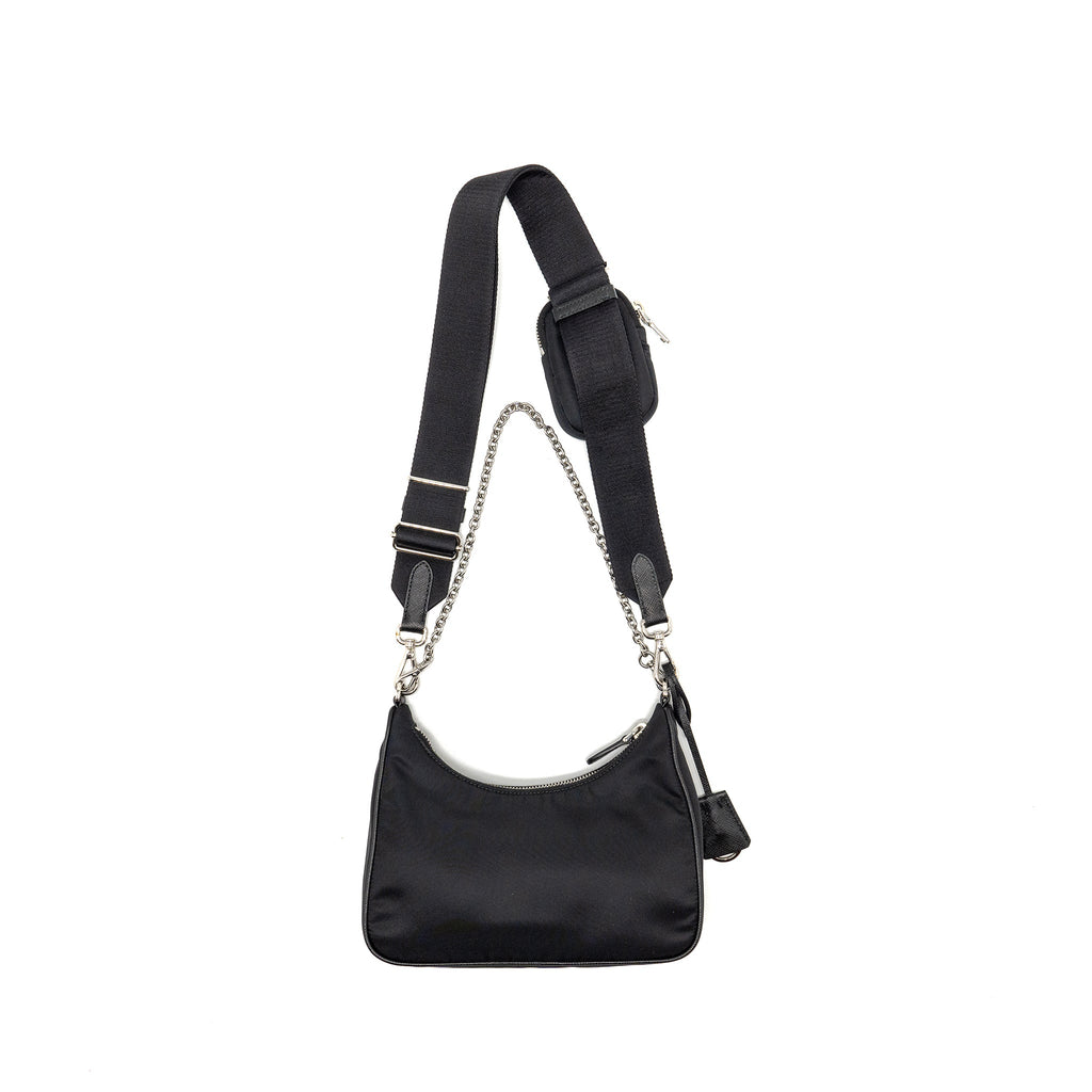 PRADA RE-EDITION 2005 NYLON BAG BLACK SHW
