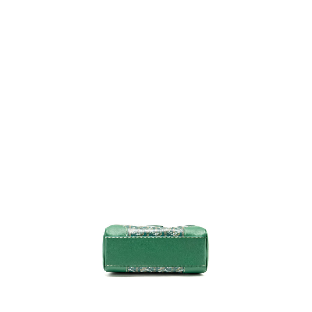 GOYARD MINI SAIGON BAG GOYARDLINE CANVAS/CALFSKIN GREEN SHW