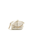 CHANEL SMALL CAMERA BAG CALFSKIN WHITE MULTICOLOUR HARDWARE(MICROCHIP)