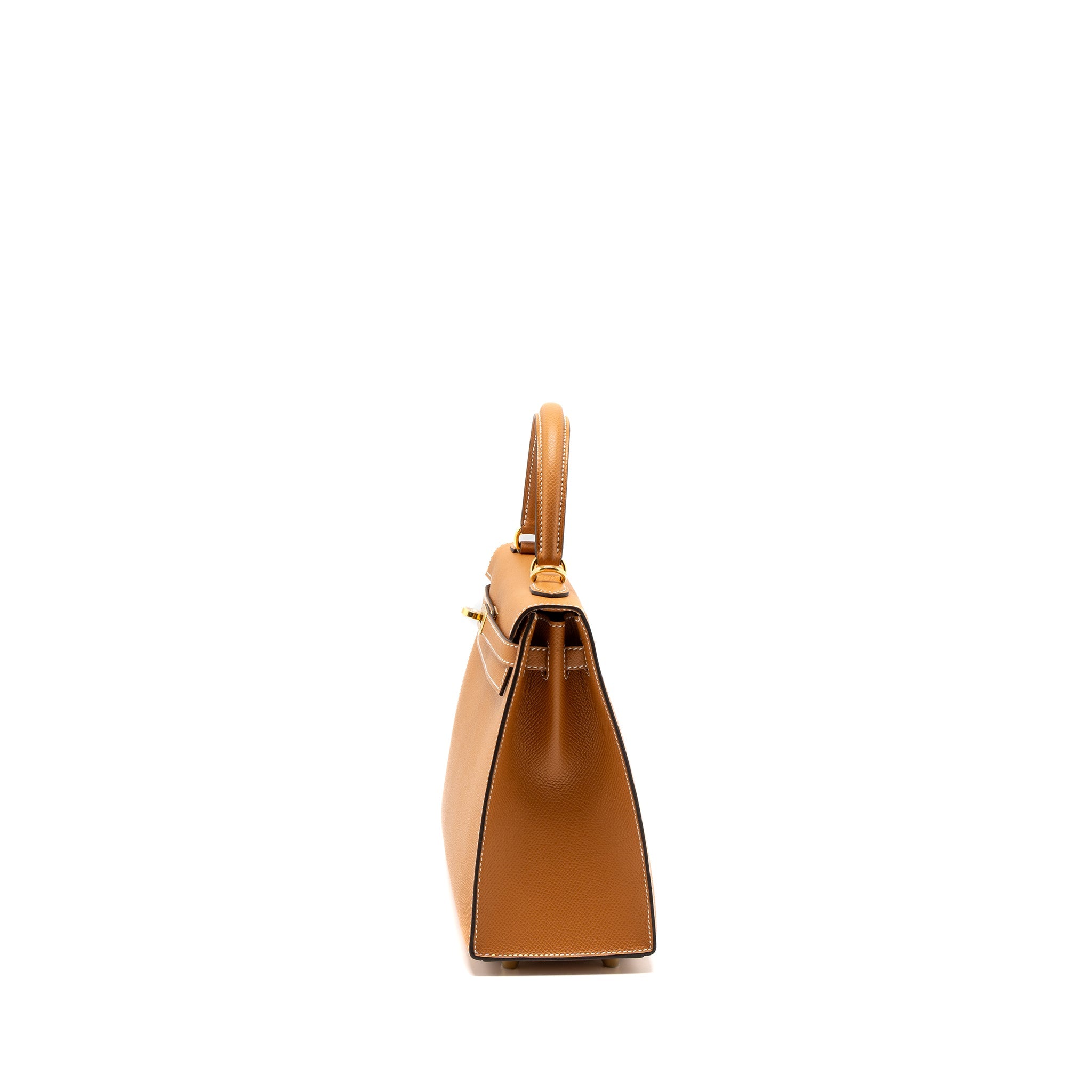 HERMES KELLY 25 EPSOM TOFFEE GHW