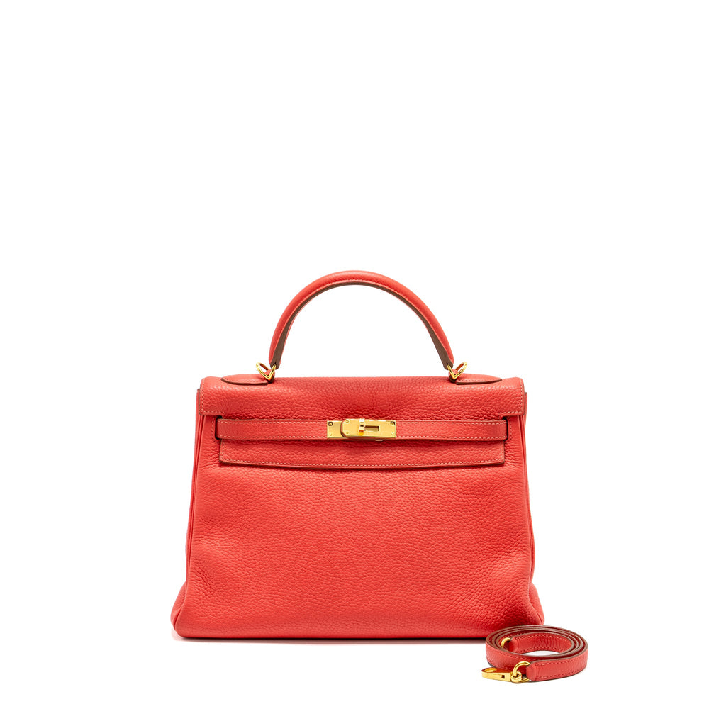 HERMES KELLY 32 CLEMENCE T5 ROSE JAIPUR GHW