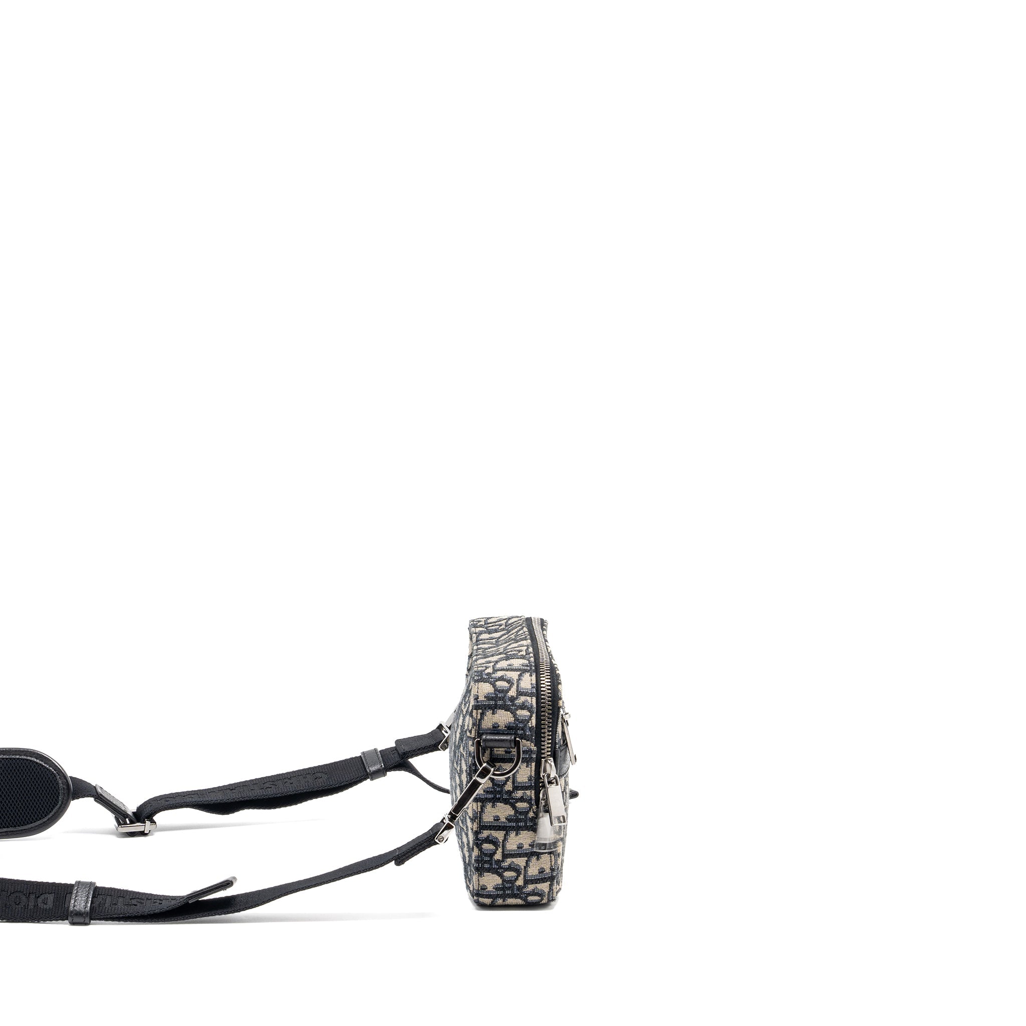 DIOR SAFARI BAG WITH STRAP BLACK OBLIQUE JACQUARD SHW
