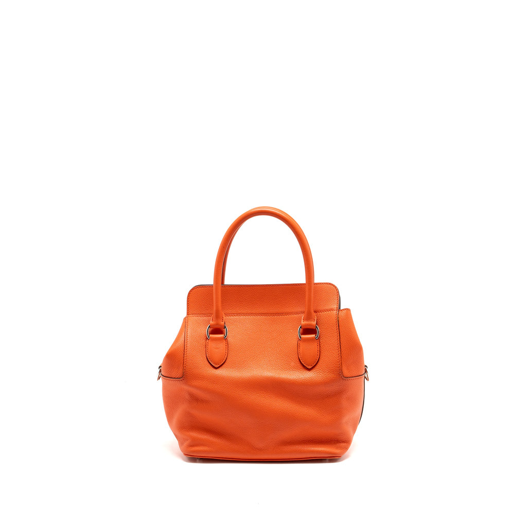 HERMES TOOL BOX 20 EVERCOLOR ORANGE POPPY/ BORDEAUX SHW