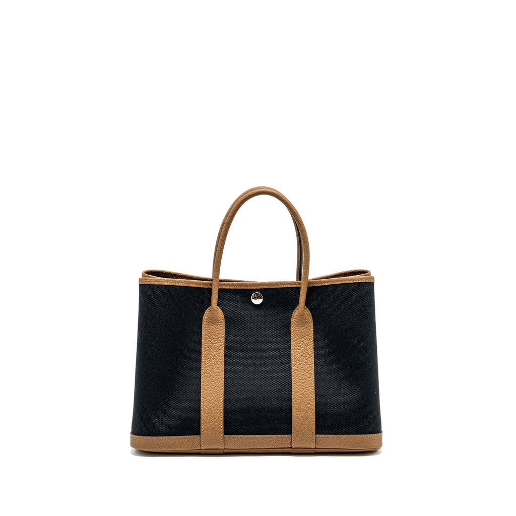 HERMES GARDEN PARTY 30 CANVAS/NEGONDA ALEZAN/BLACK SHW