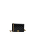CHANEL BOY WALLET ON CHAIN CAVIAR BLACK GHW