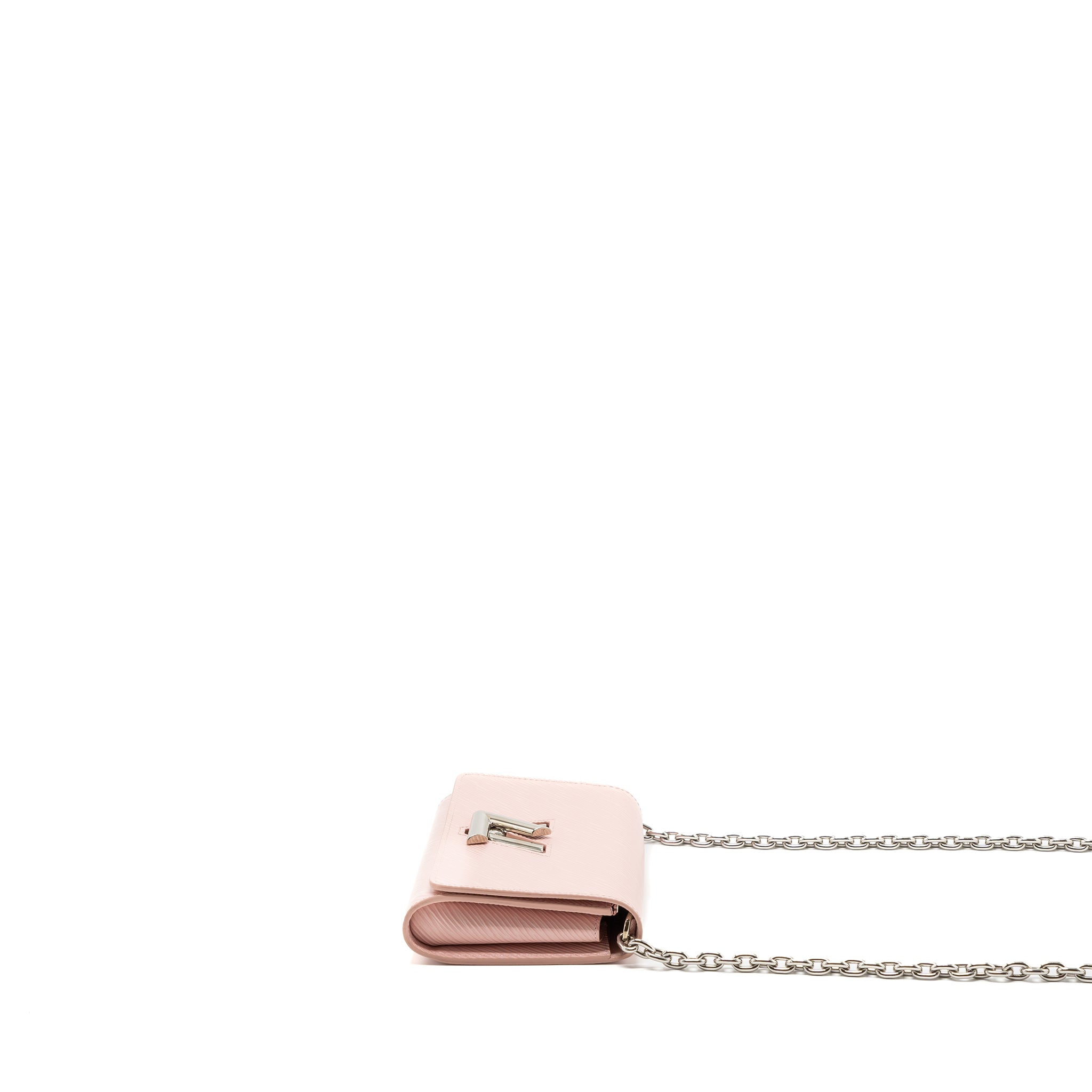 LOUIS VUITTON TWIST CHAIN POUCH EPI ROSE BALLERINE SHW