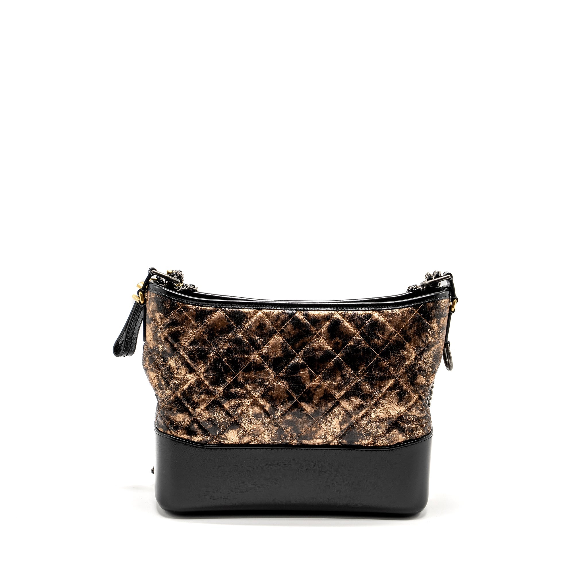 CHANEL GABRIELLE HOBO BAG CALFSKIN COPPER MULTICOLOUR HARDWARE