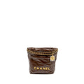 CHANEL MINI 22 BAG CALFSKIN CHOCOLATE GHW (MICROCHIP)