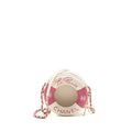 CHANEL 19C LA PAUSA LIFESAVER BAG LAMBSKIN/PVC PINK/WHITE LGHW