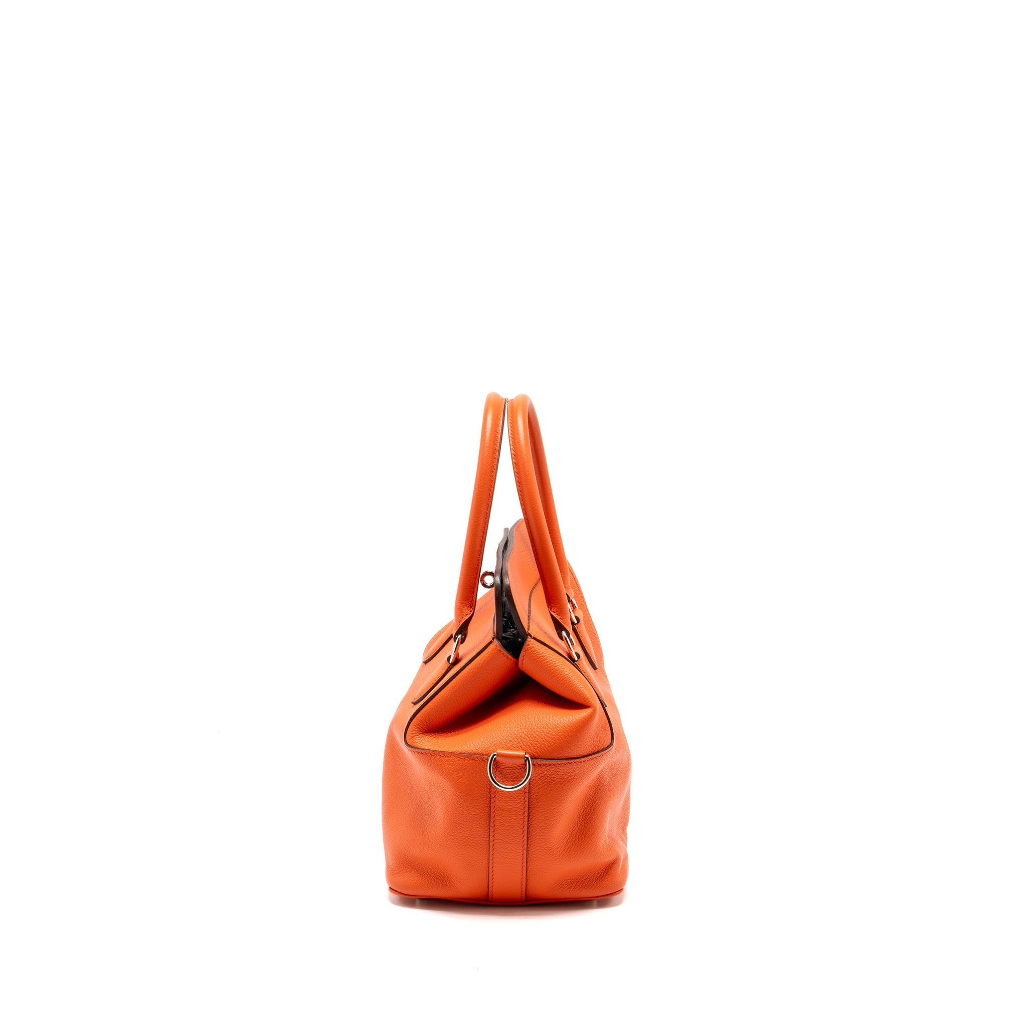 HERMES TOOL BOX 20 EVERCOLOR ORANGE POPPY/ BORDEAUX SHW