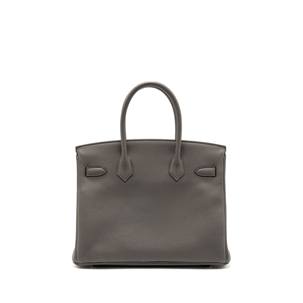 HERMES BIRKIN 30 TOGO GRIS ETAIN RGHW