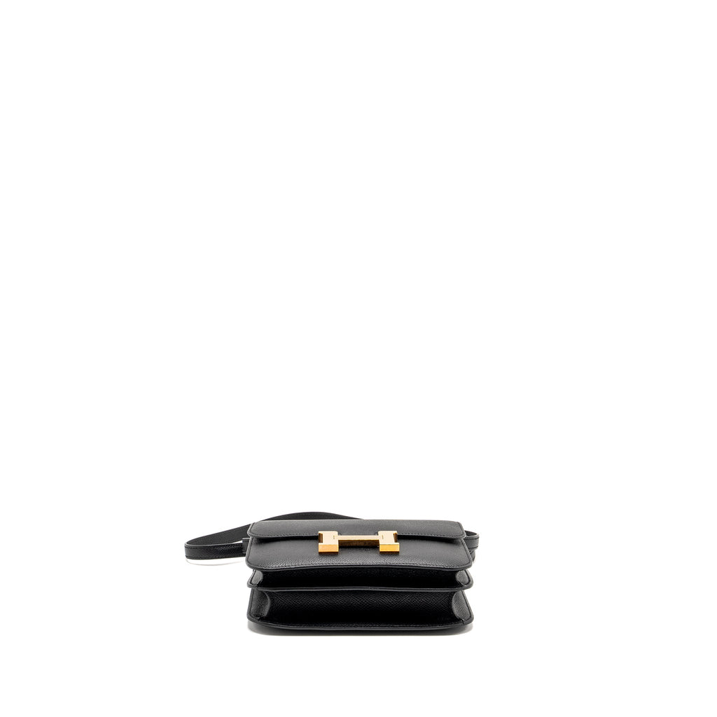 HERMES MINI CONSTANCE EPSOM BLACK RGHW