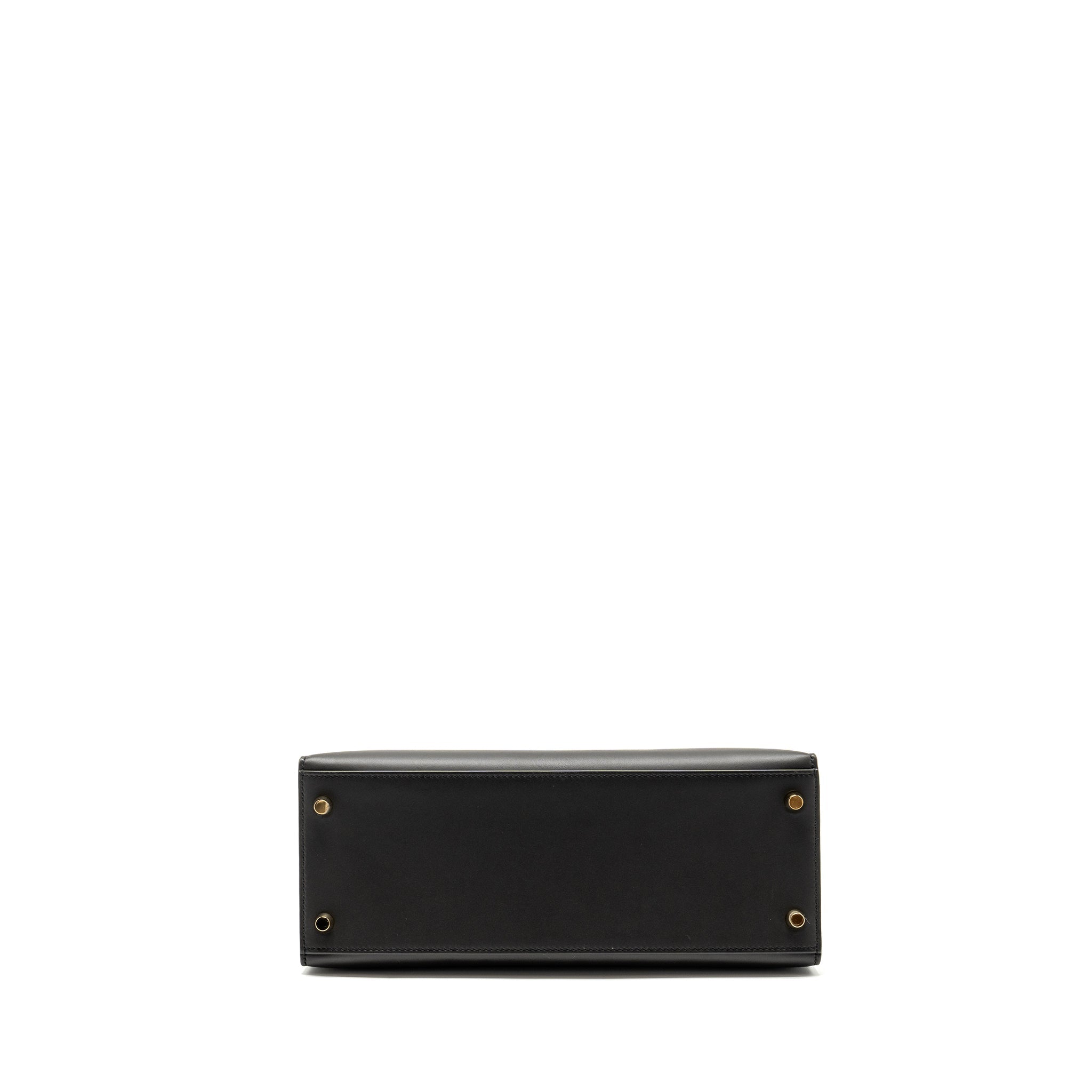 HERMES KELLY28 SOMBRERO EBENE GHW