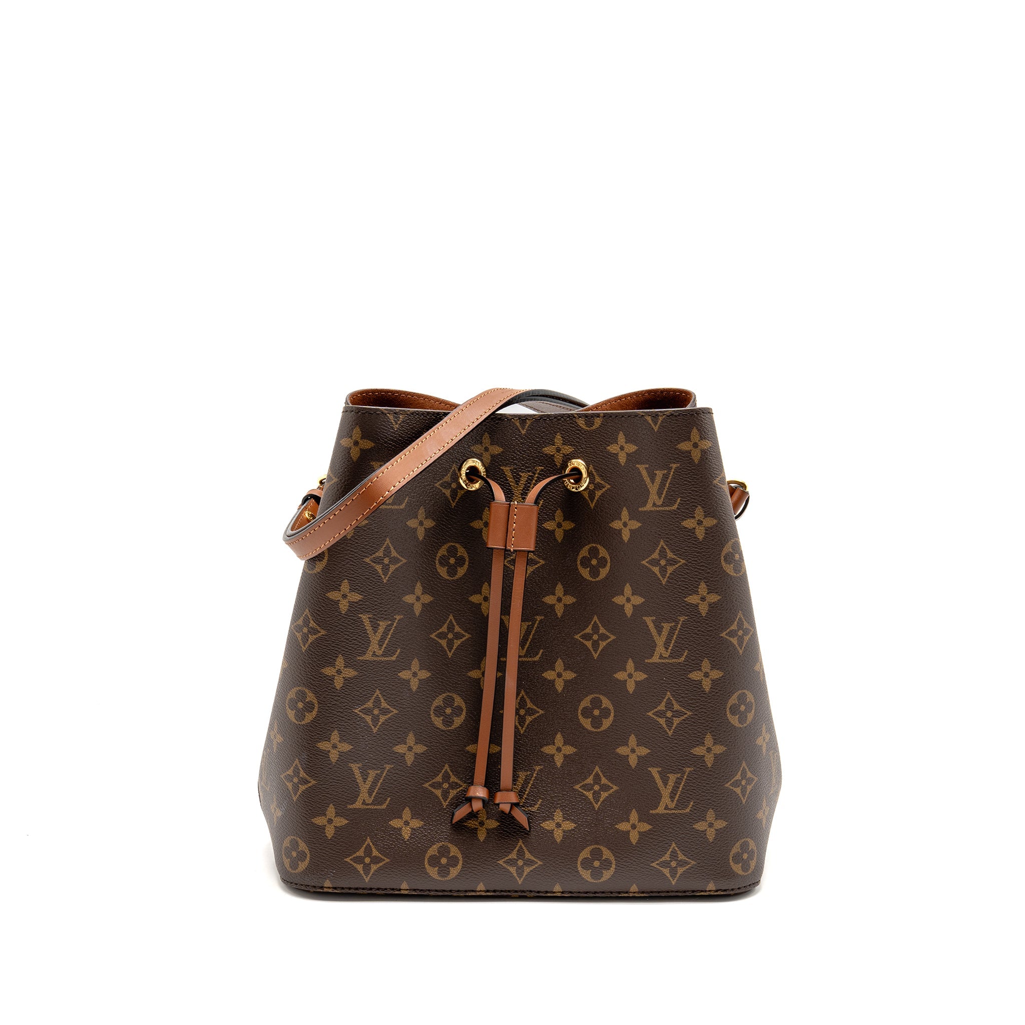 LOUIS VUITTON NEONOE MM MONOGRAM CANVAS CARAMEL GHW