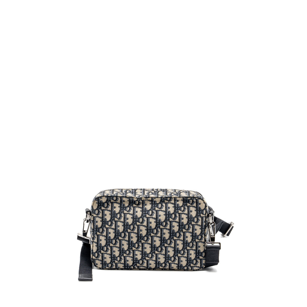 DIOR SAFARI BAG WITH STRAP BLACK OBLIQUE JACQUARD SHW